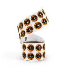 Load image into Gallery viewer, Fiery Skull Sticker Rolls, Custom Labels for Crafts, Party Favors, Scrapbooking, Branding, Halloween Decor