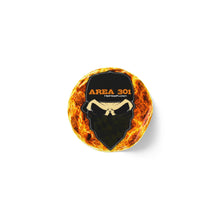 Load image into Gallery viewer, Fiery Skull Sticker Rolls, Custom Labels for Crafts, Party Favors, Scrapbooking, Branding, Halloween Decor