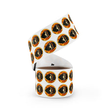 Load image into Gallery viewer, Fiery Skull Sticker Rolls, Custom Labels for Crafts, Party Favors, Scrapbooking, Branding, Halloween Decor
